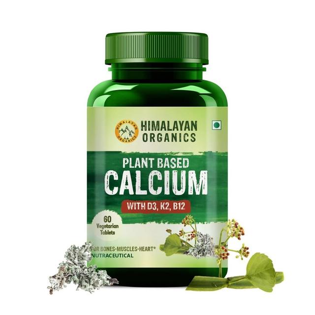 Vlado's Himalayan Organics Plant Based Calcium for Bone Health- 60 Vegetarian Tablet