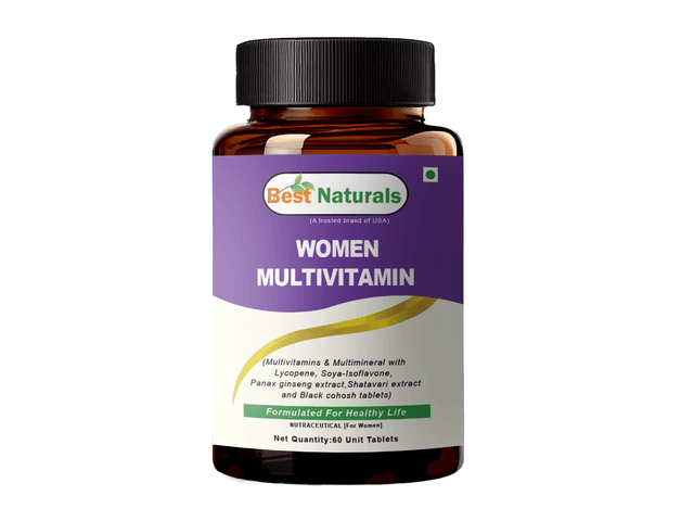 Best Naturals Women’s Multivitamin – With Lycopene, Soy Isoflavone, Ginseng & Shatavari – 2-Month Supply – 60 Tablets – Trusted Brand from USA